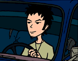 Trent driving